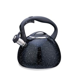 Czajnik stalowy z gwizdkiem na gaz indukcję 2.5L czarny marmurek MAESTRO MR-1310
