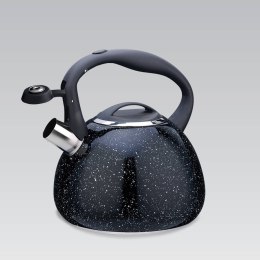 Czajnik stalowy z gwizdkiem na gaz indukcję 2.5L czarny marmurek MAESTRO MR-1310
