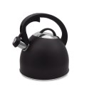 Czajnik stalowy z gwizdkiem na gaz indukcję 2.5L czarny matowy MAESTRO MR-1325