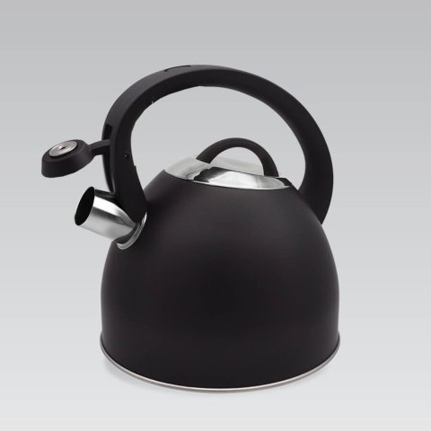 Czajnik stalowy z gwizdkiem na gaz indukcję 2.5L czarny matowy MAESTRO MR-1325