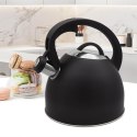 Czajnik stalowy z gwizdkiem na gaz indukcję 2.5L czarny matowy MAESTRO MR-1325