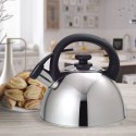 Czajnik stalowy z gwizdkiem na gaz indukcję 2.5L srebrny MAESTRO MR-1302