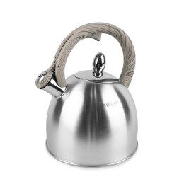 Czajnik stalowy z gwizdkiem na gaz indukcję 2.5L srebrny MAESTRO MR-1312