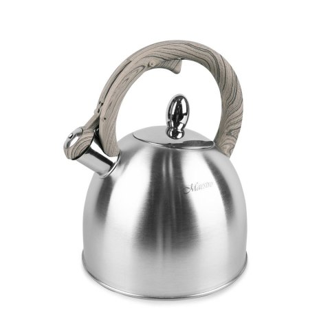 Czajnik stalowy z gwizdkiem na gaz indukcję 2.5L srebrny MAESTRO MR-1312