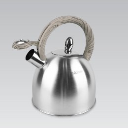 Czajnik stalowy z gwizdkiem na gaz indukcję 2.5L srebrny MAESTRO MR-1312
