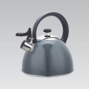 Czajnik stalowy z gwizdkiem na gaz indukcję 2.5L szary MAESTRO MR-1302-GREY