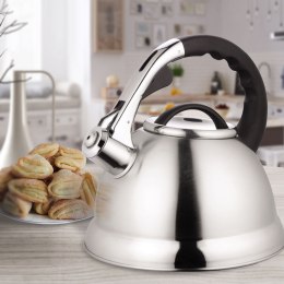 Czajnik stalowy z gwizdkiem na gaz indukcję 2.8L srebrny MAESTRO MR-1328