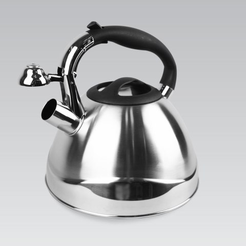 Czajnik stalowy z gwizdkiem na gaz indukcję 3.0L srebrny MAESTRO MR-1338