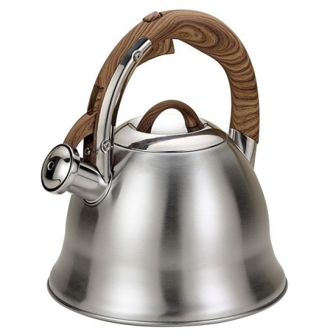 Czajnik stalowy z gwizdkiem na gaz indukcję 3L satynowy MAESTRO MR-1320-W