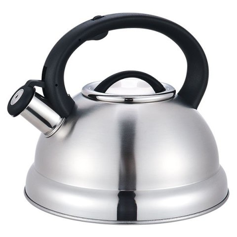 Czajnik stalowy z gwizdkiem na gaz indukcję 3L srebrny MAESTRO MR-1313
