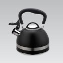Czajnik stalowy z gwizdkiem na gaz indukcję mały 1.8L czarny MAESTRO MR-1336-BLACK