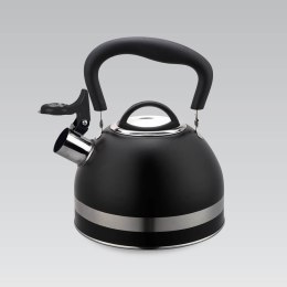 Czajnik stalowy z gwizdkiem na gaz indukcję mały 1.8L czarny MAESTRO MR-1336-BLACK
