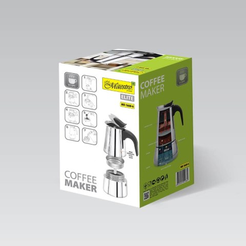 Kawiarka kafeterka 6 filiżanek 300ml MAESTRO MR-1660-6