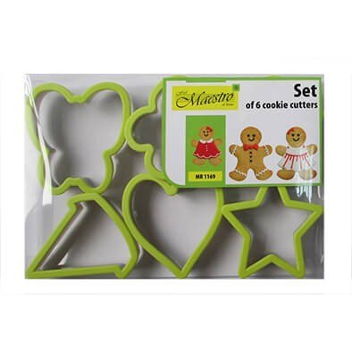 Komplet foremek do wykrawania ciastek 6 sztuk wykrawacze MAESTRO MR-1169