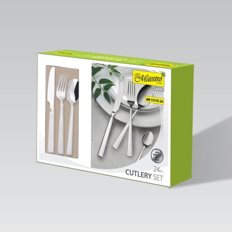 Komplet sztućców sztućce 24 elementy MAESTRO MR-1517G-24