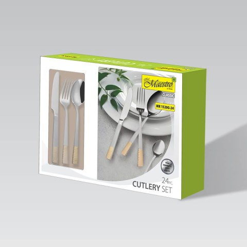 Komplet sztućców sztućce 24 elementy MAESTRO MR-1520G-24