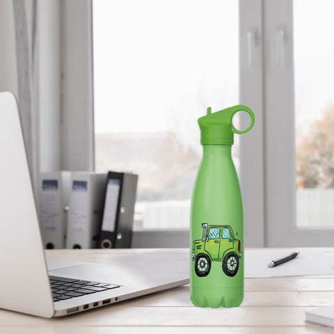 Kubek termiczny butelka dla dzieci dziecka 400ml autko MAESTRO MR-1645-B