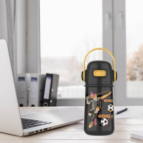 Kubek termiczny dla dzieci dziecka z ustnikiem 400ml piłkarz MAESTRO MR-1644-A