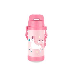 Kubek termiczny dla dzieci dziecka ze słomką 350ml jednorożec MAESTRO MR-1640-35-C