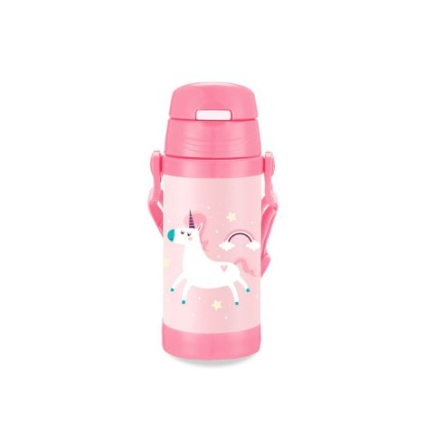 Kubek termiczny dla dzieci dziecka ze słomką 350ml jednorożec MAESTRO MR-1640-35-C