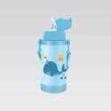 Kubek termiczny dla dzieci dziecka ze słomką 350ml wieloryb MAESTRO MR-1640-35-A