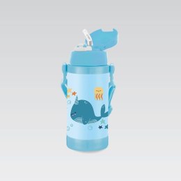 Kubek termiczny dla dzieci dziecka ze słomką 350ml wieloryb MAESTRO MR-1640-35-A
