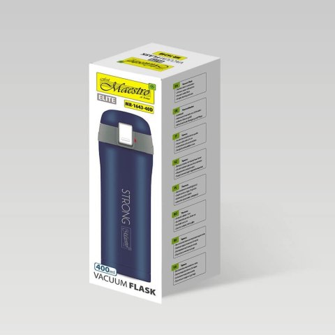 Kubek termiczny na kawe 400ml granatowy MAESTRO MR-1643-40D-NEW