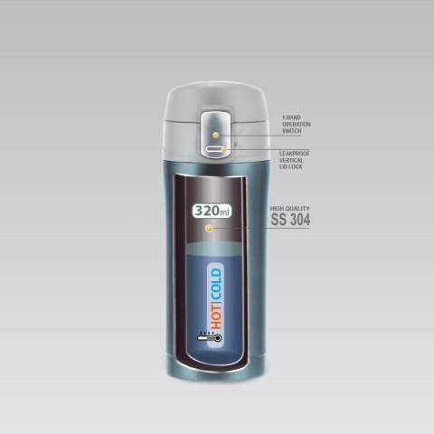 Kubek termiczny na kawę do kawy 320ml niebieski MAESTRO MR-1641-32-BLUE