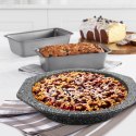 Owalna forma do pieczenia ciasta granitowa szara 28.5cm MAESTRO MR-1123