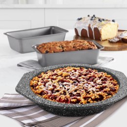 Owalna forma do pieczenia ciasta granitowa szara 28.5cm MAESTRO MR-1123