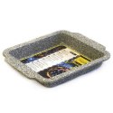 Prostokątna forma do pieczenia ciasta granitowa szara 30cm MAESTRO MR-1124