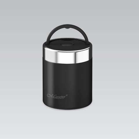 Termos obiadowy na zupę lunch box 500ml czarny MAESTRO MR-1649-50-BLACK
