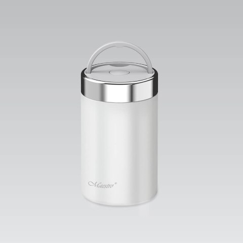 Termos obiadowy na zupę lunch box 750ml biały MAESTRO MR-1649-75-WHITE