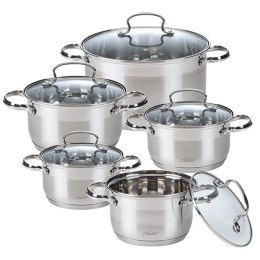Zestaw garnków garnki duże gastro 6-ele 12L / 15L / 18L MAESTRO MR-3518