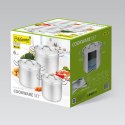 Zestaw garnków garnki duże gastro 6-ele 12L / 15L / 18L MAESTRO MR-3518