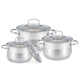 Zestaw garnków garnki komplet 6-ele 2.1L / 2.9L / 3.9L MAESTRO MR-3512-6M
