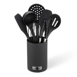 Zestaw przyborów kuchennych 8-ele przybory kuchenne czarne MAESTRO MR-1542-BLACK