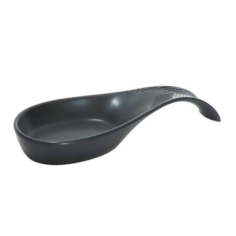 Ceramiczna podstawka pod łyżkę wazową Geometry Black MAESTRO MR-20003-46