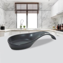 Ceramiczna podstawka pod łyżkę wazową Geometry Black MAESTRO MR-20003-46