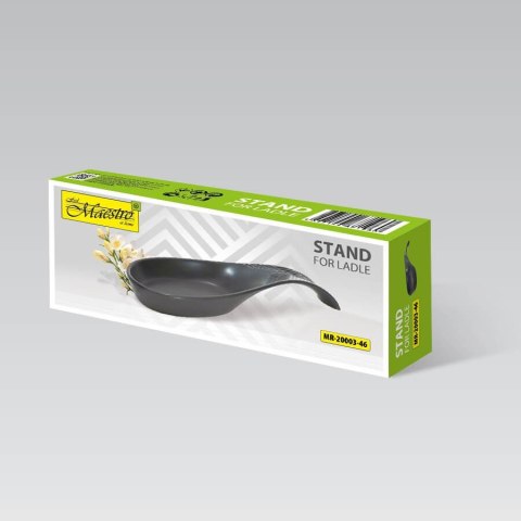 Ceramiczna podstawka pod łyżkę wazową Geometry Black MAESTRO MR-20003-46