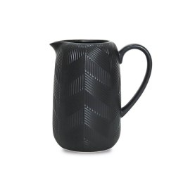 Ceramiczny dzbanek na wodę mleko soki 1.0L Geometry Black MAESTRO MR-20003-55