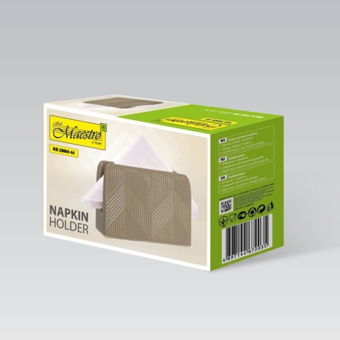 Ceramiczny serwetnik stojak na serwetki Geometry Beige MAESTRO MR-20004-44