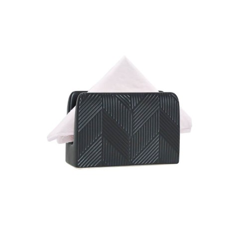 Ceramiczny serwetnik stojak na serwetki Geometry Black MAESTRO MR-20003-44