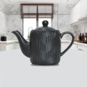 Ceramiczny zaparzacz do kawy i herbaty 900ml czajniczek Geometry Black MAESTRO MR-20003-08
