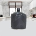Cukiernica ceramiczna z łyżeczką cukierniczka pojemnik cukier Geometry Black MAESTRO MR-20003-09