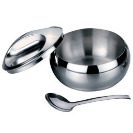 Cukiernica cukierniczka stalowa metalowa srebrna na cukier 300ml MAESTRO MR-1690