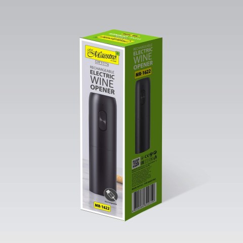 Elektryczny korkociąg do wina otwieracz do butelek USB typ C MAESTRO MR-1622