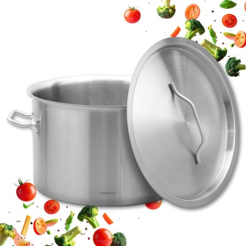 Garnek gastronomiczny, stal nierdzewna, Ø36cm, 24L, KINGHOFF KH-2024