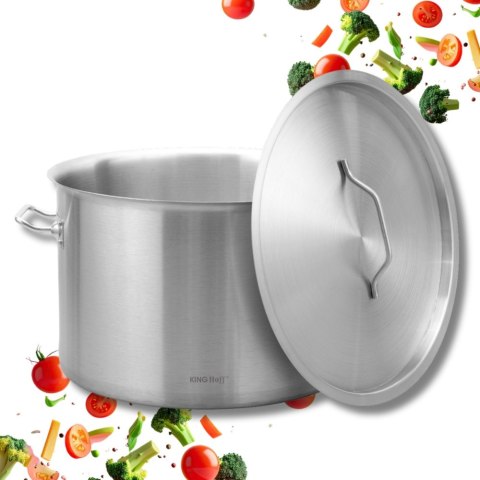 Garnek gastronomiczny, stal nierdzewna, Ø38cm, 27L, KINGHOFF KH-2025