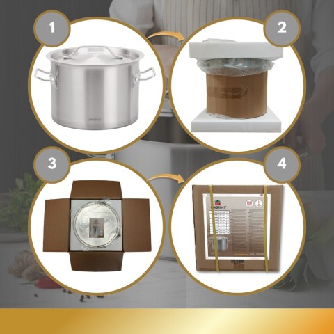 Garnek gastronomiczny, stal nierdzewna, Ø38cm, 27L, KINGHOFF KH-2025